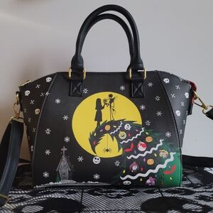 Loungefly Nightmare Before Christmas Holiday Hill Satchel Bag